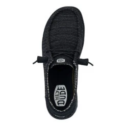 Wendy Stretch Sox - Black/Black -Austins Shoes Store 41878 060 WENDY STRETCH MESH BLACK BLACK LEFT TOP