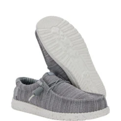 Wally Stretch Sox - Grey -Austins Shoes Store 41898 030 WALLY STRETCH SOX GREY RIGHT PAIR SIDE conversion1