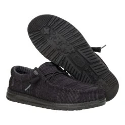 Wally Stretch Sox - Black/Black -Austins Shoes Store 41898 060 WALLYSTRETCHSOX BLACK PAIR BOTTOM
