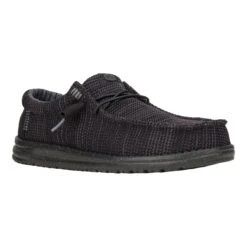 Wally Stretch Sox - Black/Black -Austins Shoes Store 41898 060 WALLYSTRETCHSOX BLACK RIGHT 3QTR