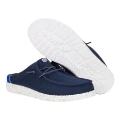 Wally Slip Varsity - Navy -Austins Shoes Store 41935 410 WALLYSLIPVARSITY NAVY PAIR BOTTOM conversion1