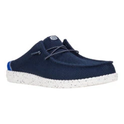 Wally Slip Varsity - Navy -Austins Shoes Store 41935 410 WALLYSLIPVARSITY NAVY RIGHT 3QTR conversion1