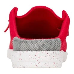 Wally Slip Varsity - Red/Grey -Austins Shoes Store 41935 642 WALLYSLIPVARSITY RED GREY BACK