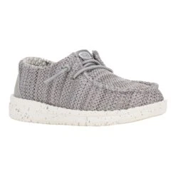 Wally Toddler Stretch Sox - Grey -Austins Shoes Store 42073 030 WALLYTSTRETCHSOX GREY RIGHT 3QTR