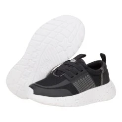 Sirocco Play Youth Varsity - Black -Austins Shoes Store 42104 001 SIROCCOPLAYYVARSITY BLACK PAIR BOTTOM