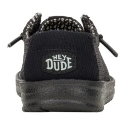 Wendy Toddler Stretch Sox - Black/Black -Austins Shoes Store 42115 060 WENDYTSTRETCHSOX BLACKBLACK BACK