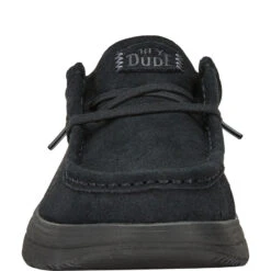 Wendy Comf Suede - Black -Austins Shoes Store 42641 001 WENDY X SUEDE BLACK RIGHT FRONT conversion1
