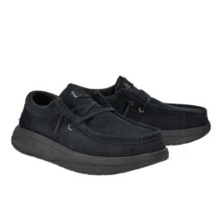 Wendy Comf Suede - Black -Austins Shoes Store 42641 001 WENDY X SUEDE BLACK RIGHT PAIR conversion1