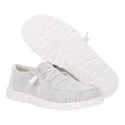 Wally Stretch Sox Wide - Storm White -Austins Shoes Store 42660 1UO WALLYSTRETCHSOX STORMWHITE PAIR BOTTOM