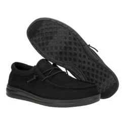 Wally Work Wide - Triple Black -Austins Shoes Store 42699 0WC WALLYWORKWIDE TRIPLEBLACK PAIR BOTTOM