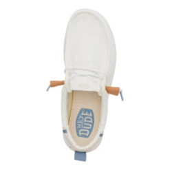 Wally Craft Linen - White/Stone Grey 15 Wally Craft Linen - White/Stone Grey -Austins Shoes Store 43086 1SO WALLYSUMMERLINEN WHITE STONEGREY TOP conversion1