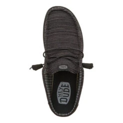 Wally Slip Stretch Sox - Black -Austins Shoes Store 43103 001 WALLYSLIPSTRETCHSOX BLACK TOP conversion1