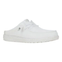 Wally Slip Stretch Sox - White -Austins Shoes Store 43103 100 WALLYSLIPSTRETCHSOX WHITE RIGHT 3QTR conversion1