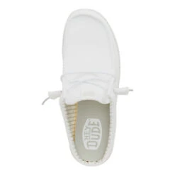 Wally Slip Stretch Sox - White -Austins Shoes Store 43103 100 WALLYSLIPSTRETCHSOX WHITE TOP conversion1