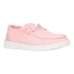 Wendy Eyelet - Pale Pink 13 Wendy Eyelet - Pale Pink -Austins Shoes Store 43128 6ZZ WENDYEYELET PALEPINK RIGHT 3QTR