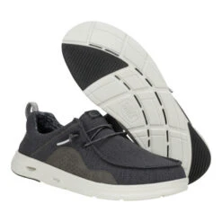 Wally Hey2O Mesh - Black/Monument Grey -Austins Shoes Store 43145 0NU WALLYHEY2OMESH BLACK MONUMENTGREY PAIR BOTTOM conversion1