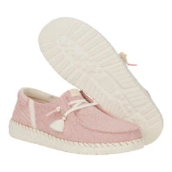Wendy Funk Coastal Jute - Pink -Austins Shoes Store 43182 680 WENDYFUNKCOASTALJUTE PINK PAIR BOTTOM conversion1