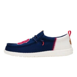 MLB Red Sox™ Wally Funk - Red Sox Navy/White -Austins Shoes Store 43609 462 WALLYFUNKMLBREDSOX NAVYWHITE LEFT SIDE