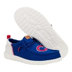 MLB Cubs™ Wally Funk - Cubs Royal/White -Austins Shoes Store 43611 458 WALLYFUNKMLBCUBS ROYALWHITE PAIR BOTTOM 1