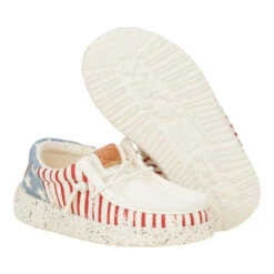 Wally Funk Toddler Americana Stars - American Flag -Austins Shoes Store 43679 9CW WALLYFUNKTAMERICANASTARS AMERICANFLAG PAIR BOTTOM conversion1