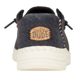 Wendy Espadrille Woven - Black 14 Wendy Espadrille Woven - Black -Austins Shoes Store 43681 001 WENDYESPADRILLEWOVEN BLACK BACK conversion1