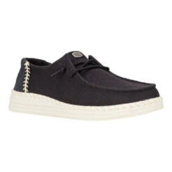 Wendy Espadrille Woven - Black 16 Wendy Espadrille Woven - Black -Austins Shoes Store 43681 001 WENDYESPADRILLEWOVEN BLACK RIGHT 3QTR conversion1