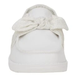 Wendy Bow Essentials - White -Austins Shoes Store 43715 100 WENDYBOWESSENTIALS WHITE FRONT
