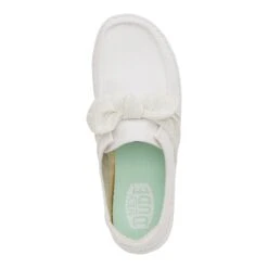 Wendy Bow Essentials - White -Austins Shoes Store 43715 100 WENDYBOWESSENTIALS WHITE TOP