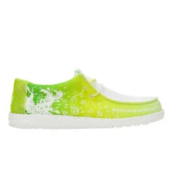 Wally Margaritaville 2 - White/Lime -Austins Shoes Store 43723 13F WALLYMARGARITAVILLE2 WHITELIME RIGHT SIDE