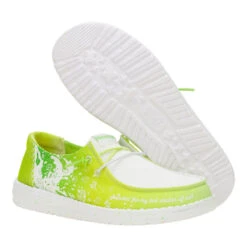 Wendy Margaritaville 2 - White/Lime -Austins Shoes Store 43724 13F WENDYMARGARITAVILLE2 WHITELIME PAIR BOTTOM