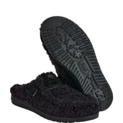 Wendy Slipper - Cozy Black/Black -Austins Shoes Store 44170 060 WENDY SLIPPER BLACK BLACK RIGHT PAIR BOTTOM conversion1