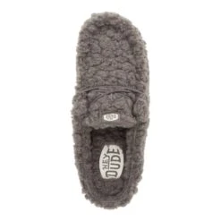 Wally Slipper - Cozy Granite Grey -Austins Shoes Store 44171 1HF WALLYSLIPPER GRANITEGREY TOP
