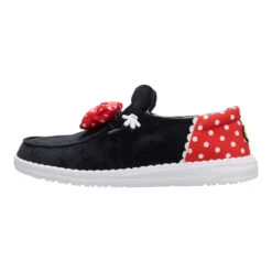 Disney Minnie Mouse Wendy - Minnie Black/Red -Austins Shoes Store 44179 063 WENDYFUNKMINNIEMOUSE BLACKRED LEFT SIDE