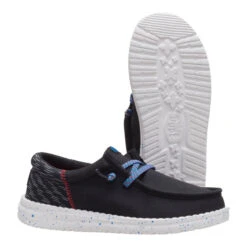 Wally Funk Youth Jersey Jacquard - Black/Multi 10 Wally Funk Youth Jersey Jacquard - Black/Multi -Austins Shoes Store 44184 0C4 WALLYFUNKYJERSEYJACQUARD BLACKMULTI PAIR BOTTOM conversion1