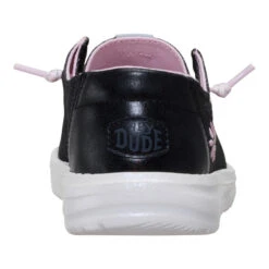 Wendy Youth Shimmer Flower - Charcoal -Austins Shoes Store 44206 025 WENDYYSHIMMERFLOWER CHARCOAL BACK conversion1