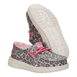 Wendy Toddler Luxe Leo - Natural/Black 10 Wendy Toddler Luxe Leo - Natural/Black -Austins Shoes Store 44227 10G WENDYTLUXELEO NATURALBLACK PAIR BOTTOM conversion1