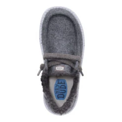 Wendy Youth Wool Cozy - Charcoal -Austins Shoes Store 44229 025 WENDYYWOOLCOZY CHARCOAL TOP conversion1