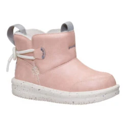 Camden Bow Boot Toddler Cozy - Sparkle Pink -Austins Shoes Store 44233 6VG CAMDENBOWBOOTTCOZY SPARKLEPINK 3QTR conversion1
