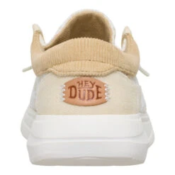 Wendy Comf Patchwork - Ivory/Tan -Austins Shoes Store 44235 1OB WENDYCOMFPATCHWORK IVORYTAN BACK conversion1