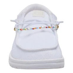 Wendy Funk Mesh Shoelry - White -Austins Shoes Store 44242 100 WENDYFUNKMESHSHOELRY WHITE FRONT conversion1