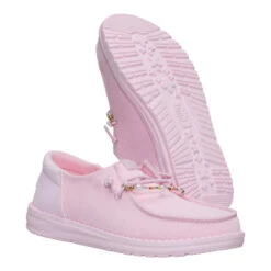 Wendy Funk Mesh Shoelry - Light Pink -Austins Shoes Store 44242 6JN WENDYFUNKMESHSHOELRY LIGHTPINK PAIR BOTTOM conversion1