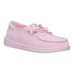 Wendy Funk Mesh Shoelry - Light Pink -Austins Shoes Store 44242 6JN WENDYFUNKMESHSHOELRY LIGHTPINK RIGHT SIDE conversion1