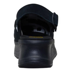 Delray Clog Suede - Black -Austins Shoes Store 44259 001 DELRAYCLOGSUEDE BLACK BACK conversion1