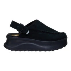 Delray Clog Suede - Black -Austins Shoes Store 44259 001 DELRAYCLOGSUEDE BLACK RIGHT LATERAL conversion1