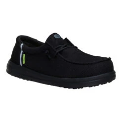 Wendy Work Comp Toe - Black/Black -Austins Shoes Store 44289 060 WENDYWORKCT BLACKBLACK RIGHT SIDE conversion1