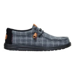 Wally Plaid Corduroy - Black/Multi -Austins Shoes Store 44326 0C4 WALLYPLAIDCORDUROY BLACKMULTI RIGHT LATERAL conversion1