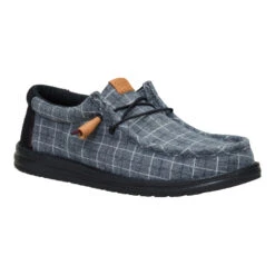 Wally Plaid Corduroy - Black/Multi -Austins Shoes Store 44326 0C4 WALLYPLAIDCORDUROY BLACKMULTI RIGHT SIDE conversion1