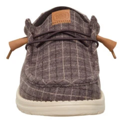 Wally Plaid Corduroy - Mole Brown/Multi -Austins Shoes Store 44326 2ID WALLYPLAIDCORDUROY MOLEBROWNMULTI FRONT conversion1