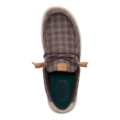 Wally Plaid Corduroy - Mole Brown/Multi -Austins Shoes Store 44326 2ID WALLYPLAIDCORDUROY MOLEBROWNMULTI TOP conversion1
