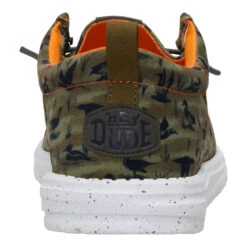 Wally Funk Duck Print - Dark Olive/Multi -Austins Shoes Store 44337 3ZZ WALLYFUNKDUCKPRINT DARKOLIVEMULTI BACK conversion1